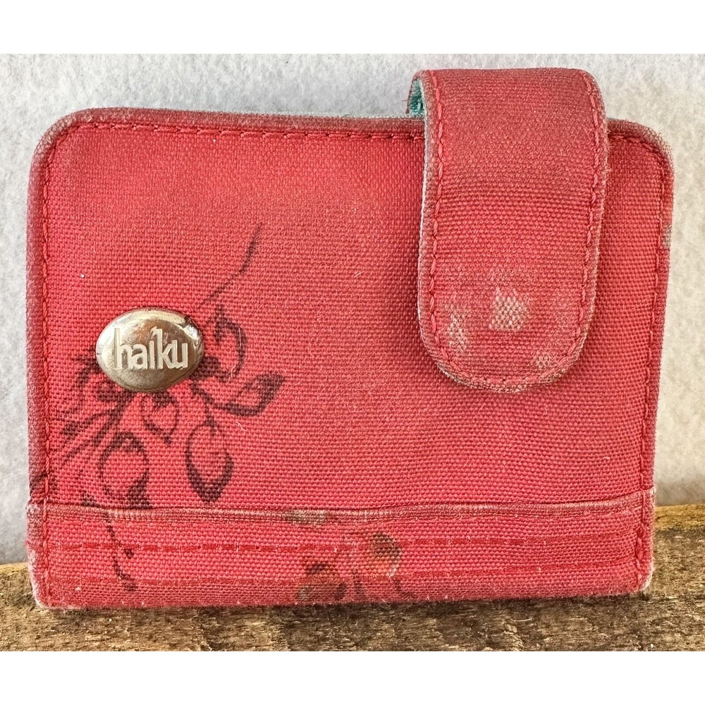 Haiku Wallet Coral Red Hawaiian Money Vacation Travel Colorful